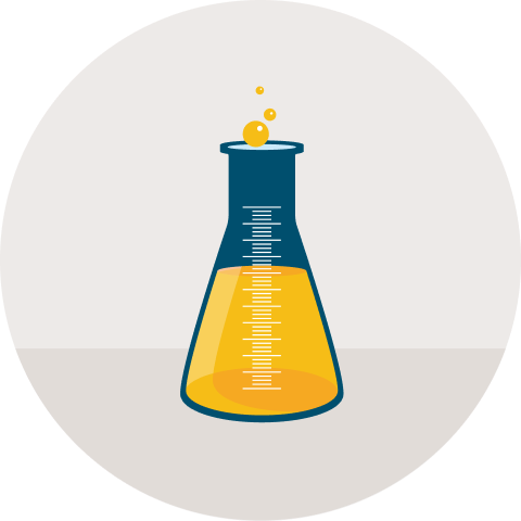 Illustration of a lab beaker